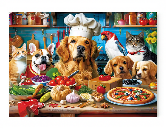 Animal Food Kitchen - 1000 Pieces Jigsaw Puzzle