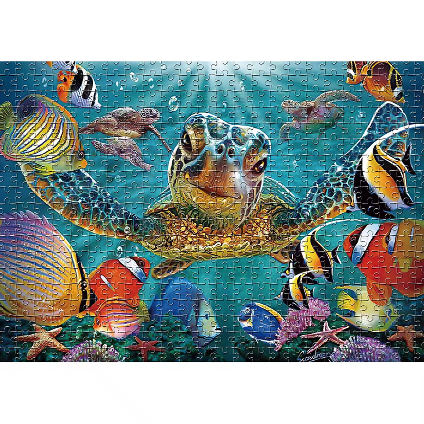Ocean Giant Turtle - 1000 Pieces Jigsaw Puzzle