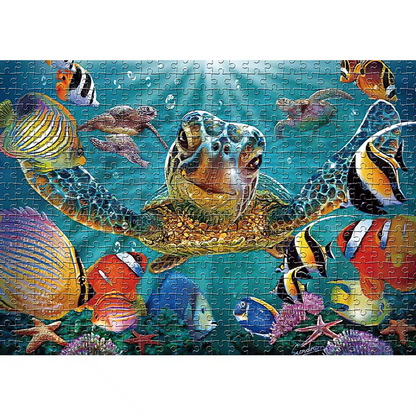 Ocean Giant Turtle - 1000 Pieces Jigsaw Puzzle