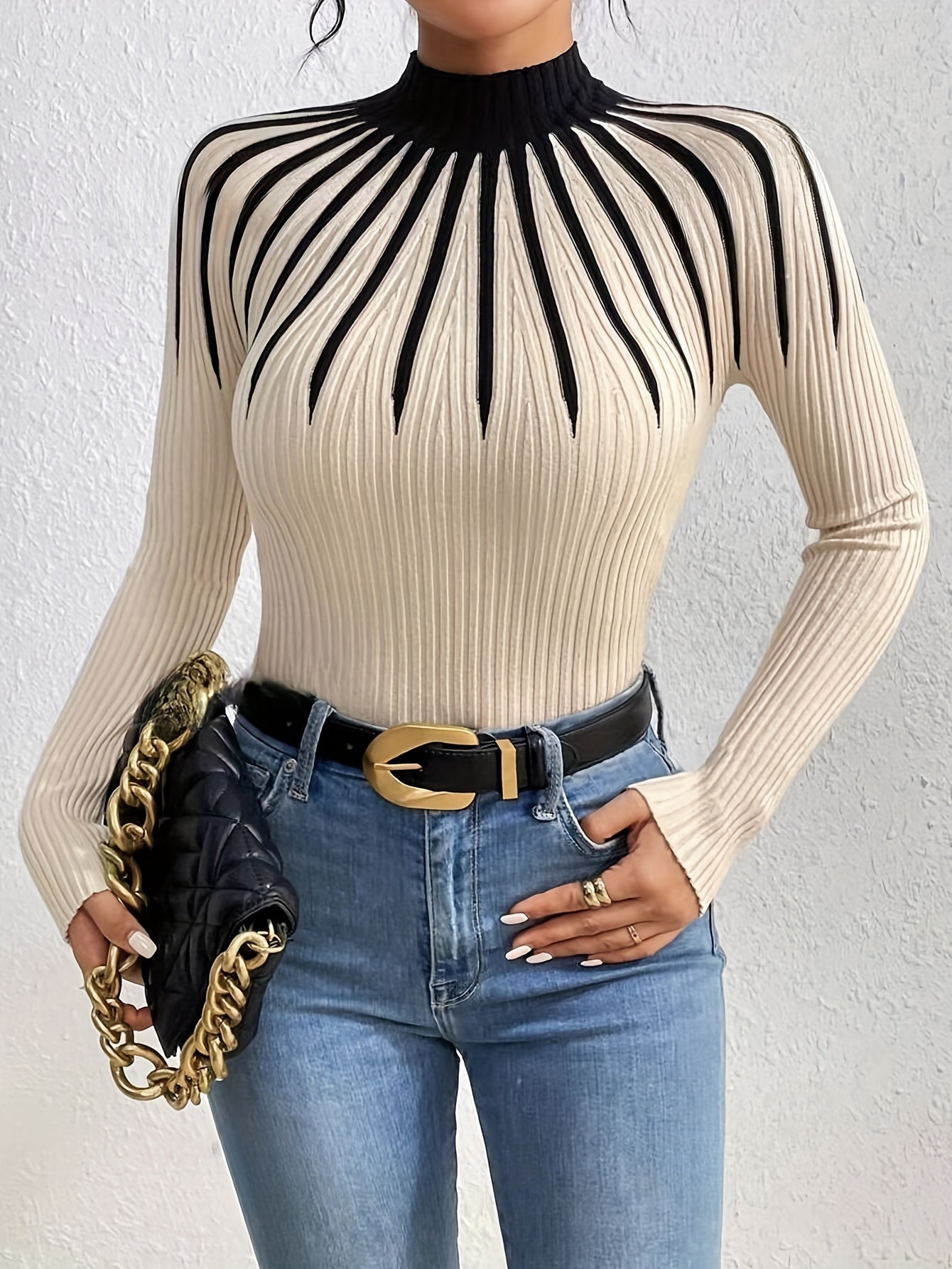 Marcelle High Neck Sweater