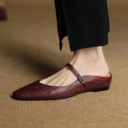 Vivian Genuine Leather Mules