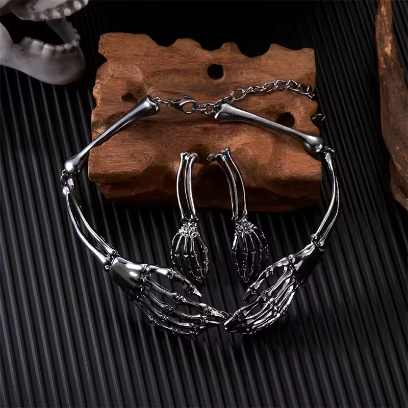 Midnight Grasp Necklace & Earrings