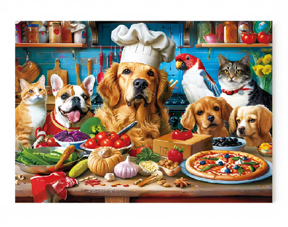 Animal Food Kitchen - 1000 Pieces Jigsaw Puzzle