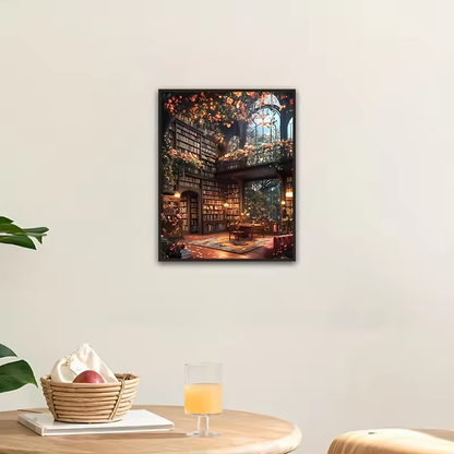 Forest Library Art - 1000 Pieces Jigsaw Puzzle