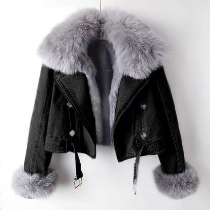 Verona Fur Denim Jacket