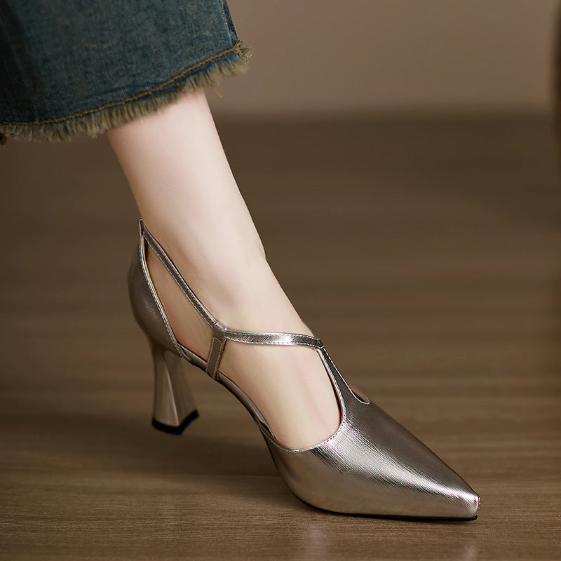 Margaux T-Strap Heels