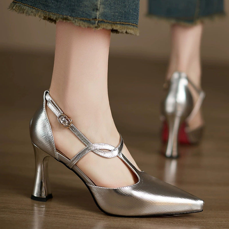 Margaux T-Strap Heels