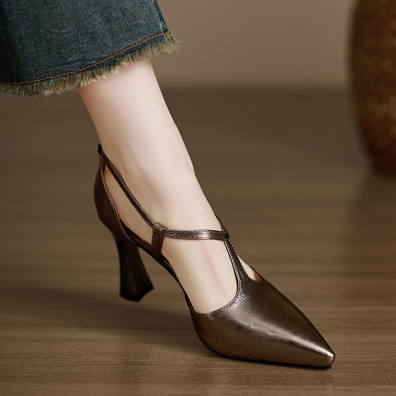 Margaux T-Strap Heels