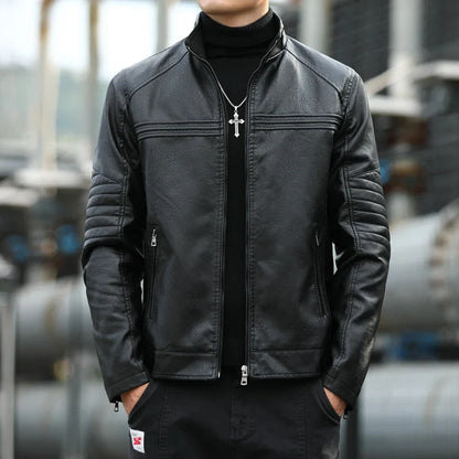 Monza Ribbed Leather Jacket
