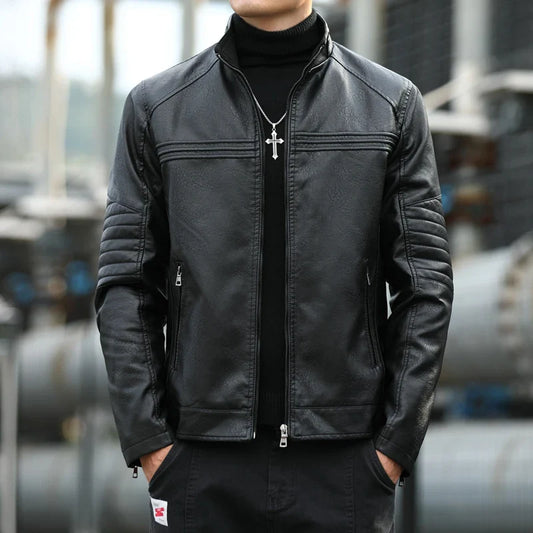 Monza Ribbed Leather Jacket