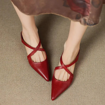 Vivienne Leather Mule