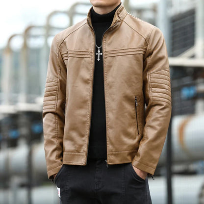 Monza Ribbed Leather Jacket
