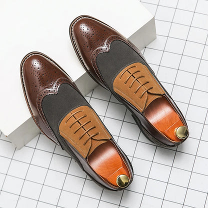 Vercelli Two-Tone Oxford Shoes