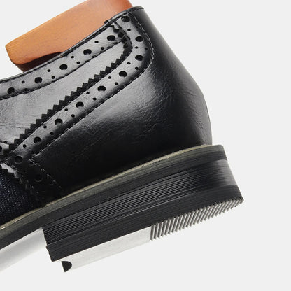 Parma Navy Brogue Oxfords