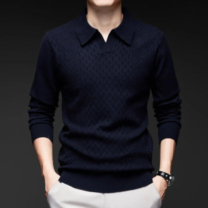 Torino Textured Polo Sweater