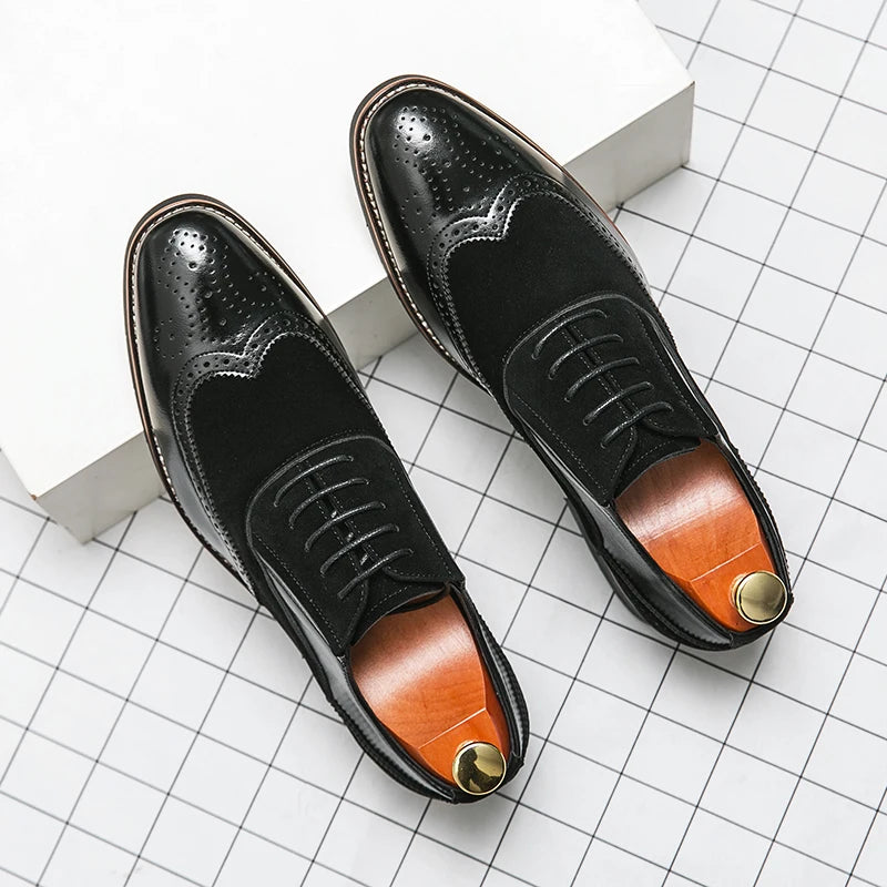 Vercelli Two-Tone Oxford Shoes