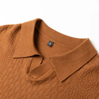 Torino Textured Polo Sweater