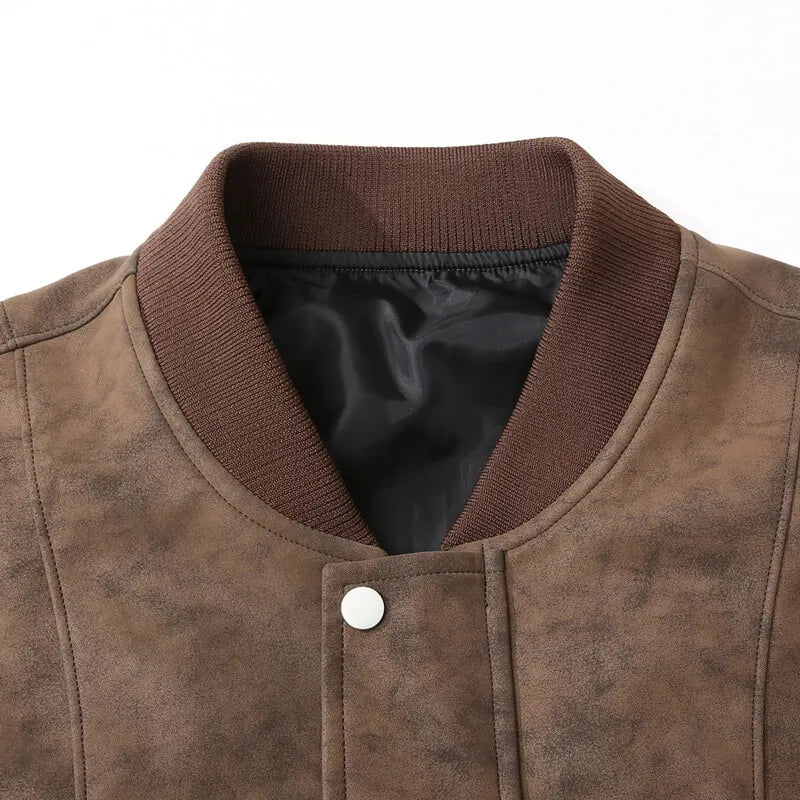Ferrano Suede Bomber Jacket