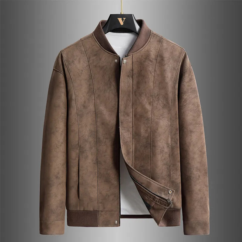 Ferrano Suede Bomber Jacket