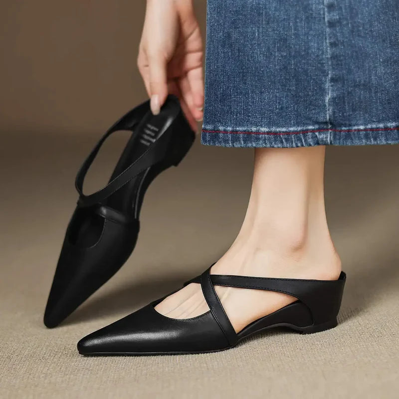 Vivienne Leather Mule