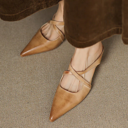 Vivienne Leather Mule