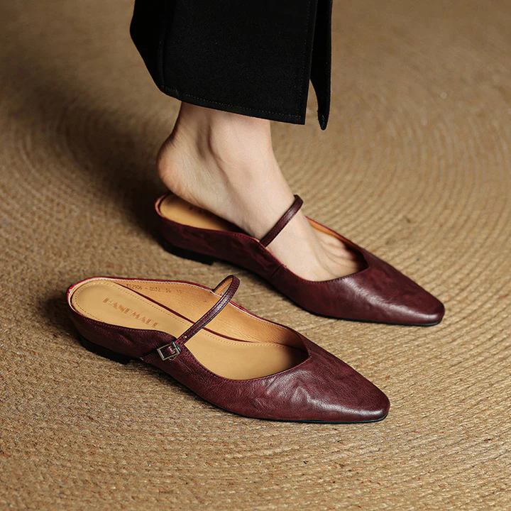 Vivian Genuine Leather Mules