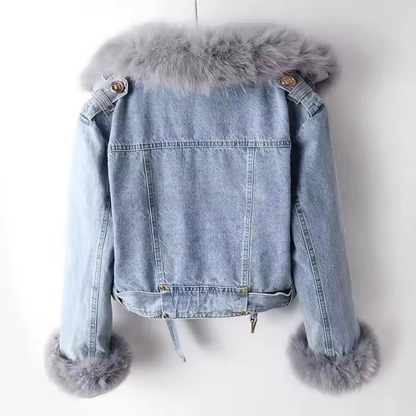Verona Fur Denim Jacket