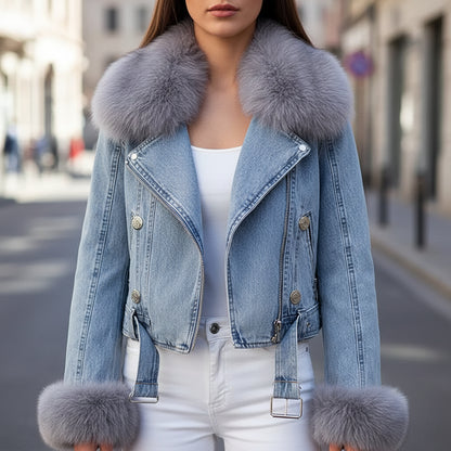 Verona Fur Denim Jacket