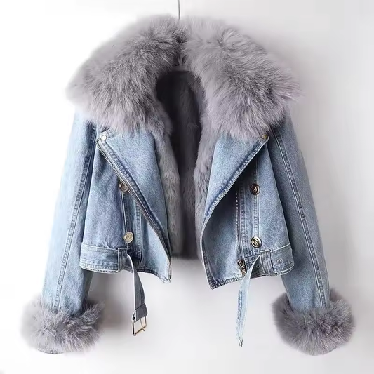 Verona Fur Denim Jacket