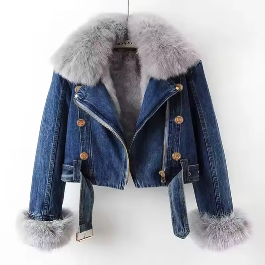 Verona Fur Denim Jacket