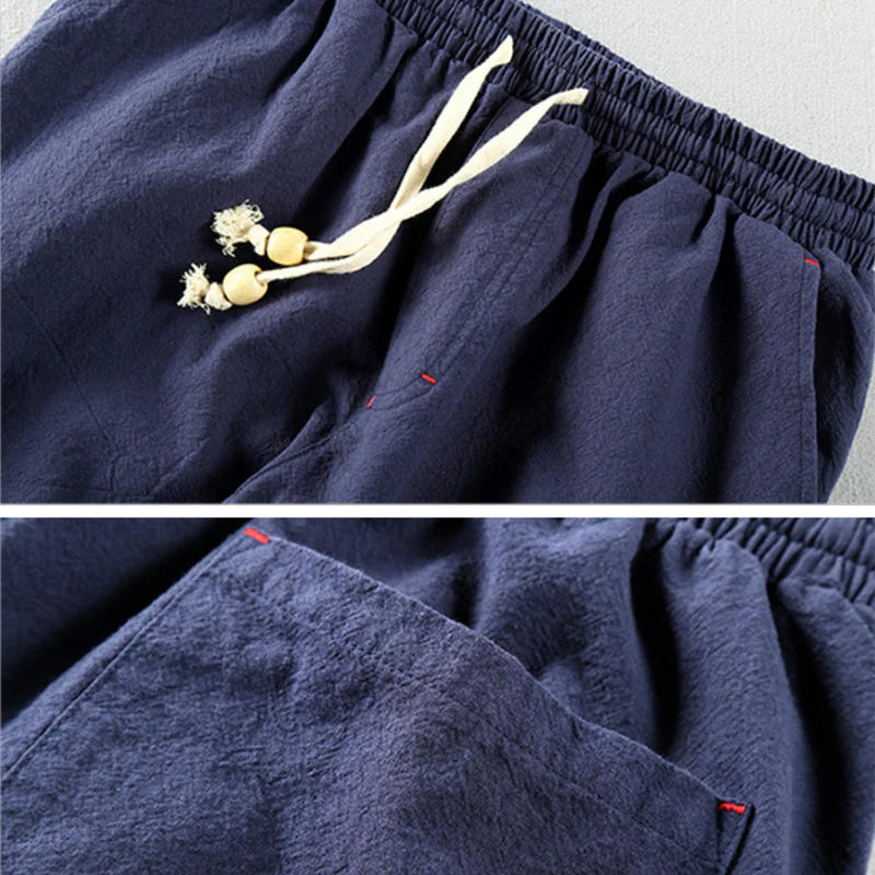 Renji Cotton Drawstring Pants
