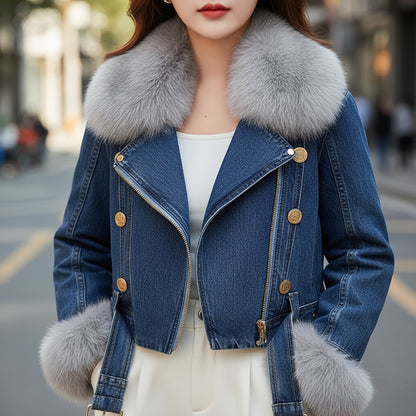 Verona Fur Denim Jacket