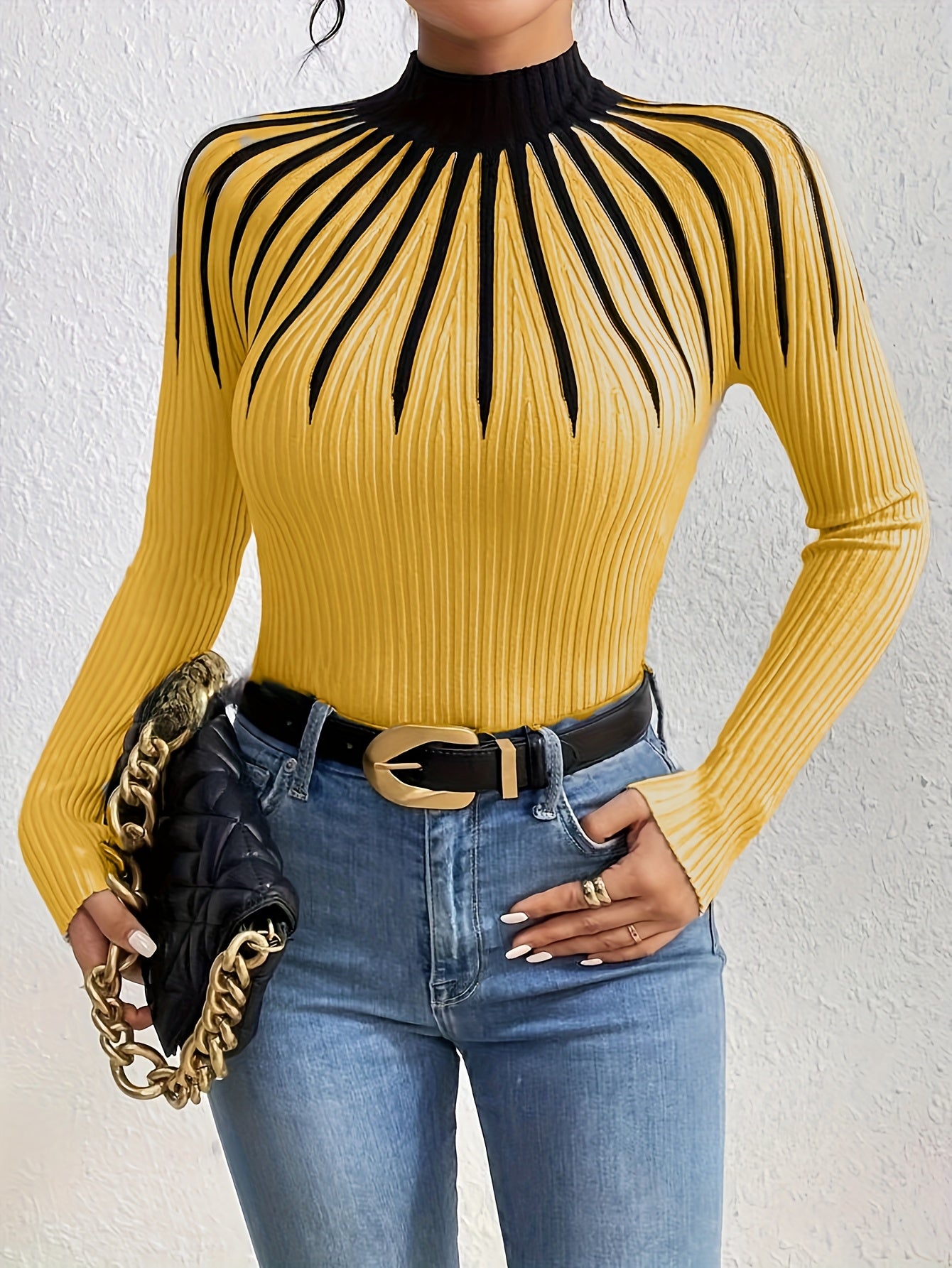 Marcelle High Neck Sweater